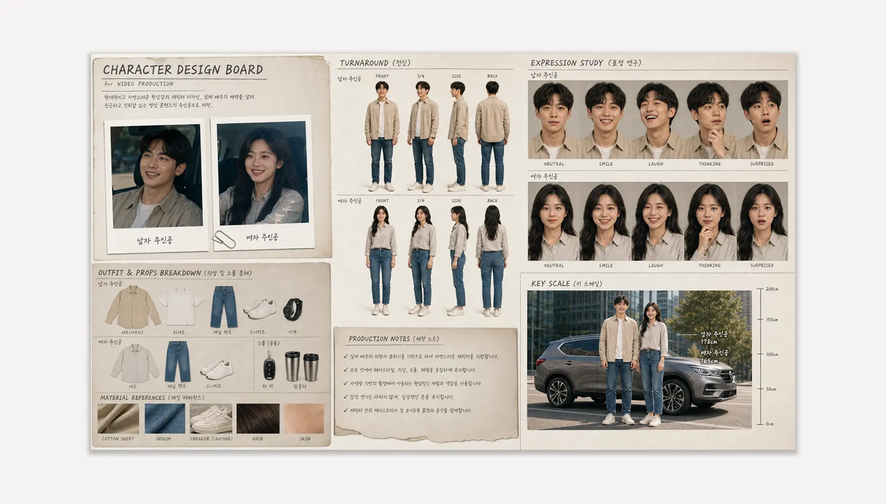 캐릭터보드 예시